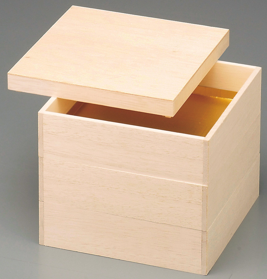 木製重箱 フォルカタ製 富貴宝白木重