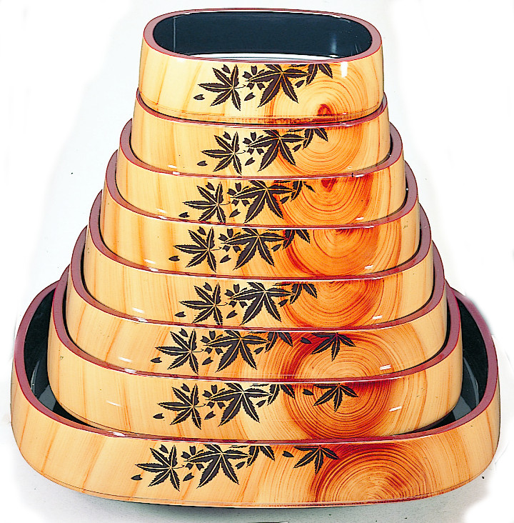 寿司桶 小判型 香林紅葉