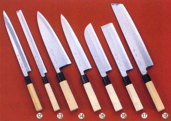 佐文 青鋼和包丁 プロ用-柳刃、蛸引き、出刃、身卸、薄刃、骨切の通販