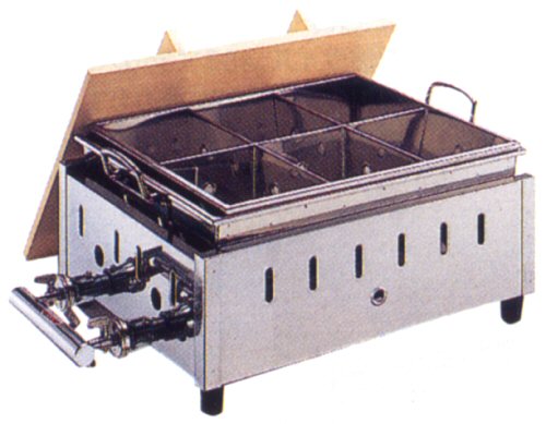 業務用 18-8 湯煎式おでん鍋 LPガス専用 - キッチン、台所用品