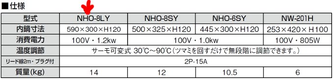 電気おでん鍋 NHO-8LY