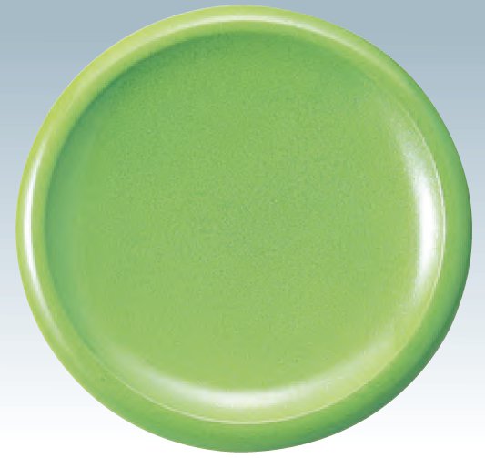 ニュー回転寿司皿 グリーン パール塗 φ15ｃｍ 食洗対応