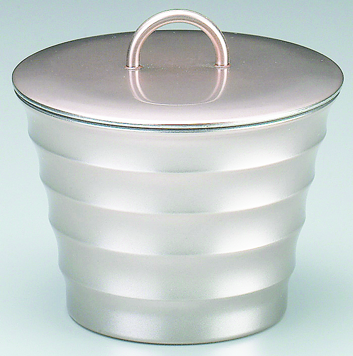 小吸椀 リングロクロ目椀 銀透き内黒