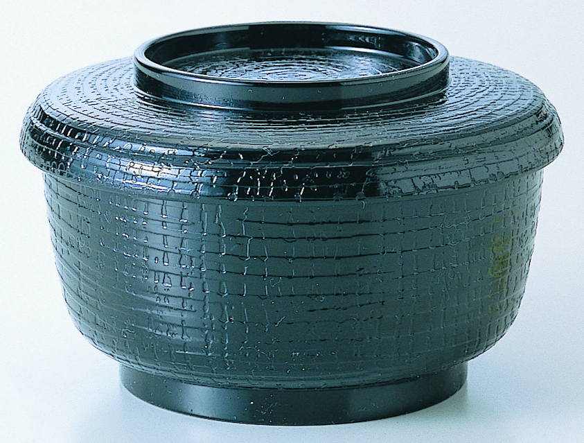 耐熱ケヤキ割子 ミニ 黒 内黒