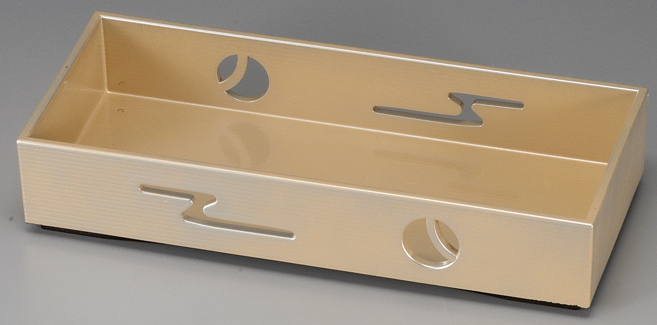 7.5寸 千筋すかし箱 パールシルバー