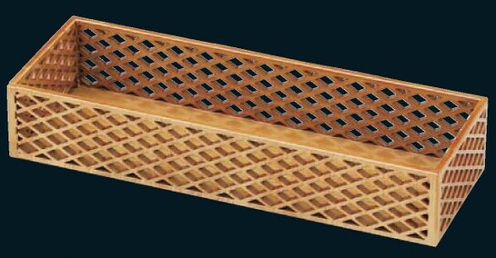 275 京格長長手盛箱 白木