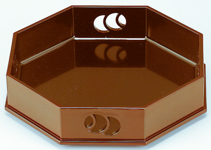 6.5寸 つぼつぼ八角盛器 溜