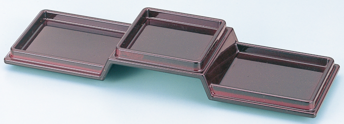 富士三点前菜皿 新溜