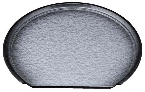 半月フライト盆 銀アクア