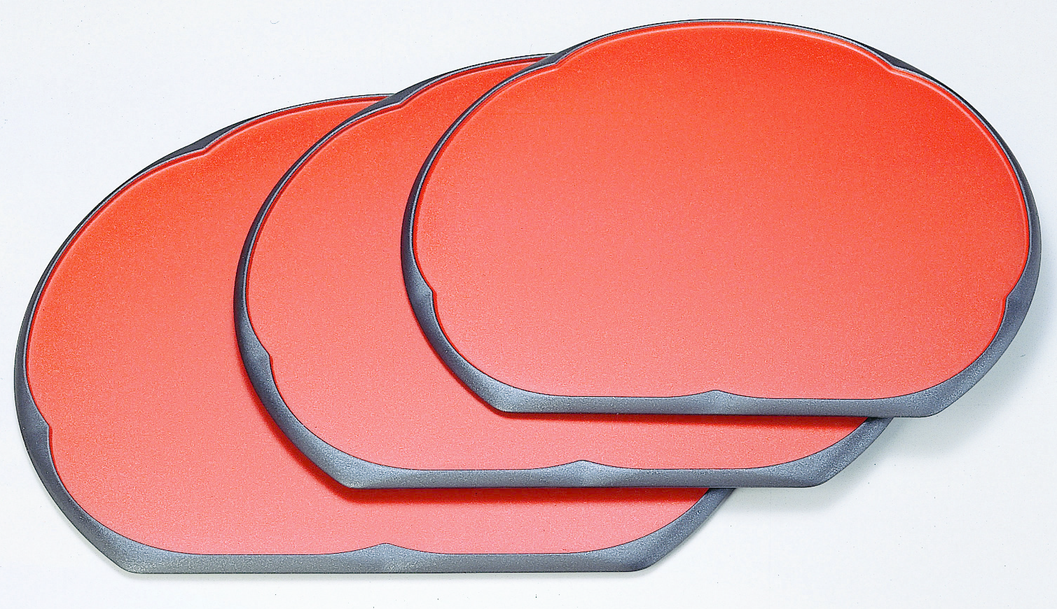 新梅型半月盆 朱渕黒弱SL