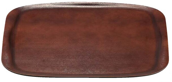 小判型 スイントレー ブラウン 弱ノンスリップ加工 食洗対応