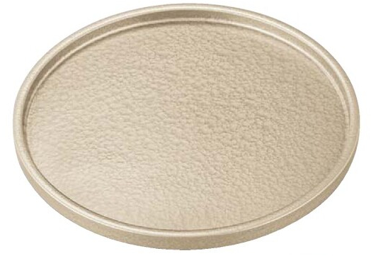 DX懐石丸盆 シャンパンゴールドアクア