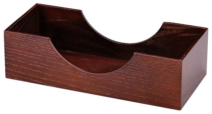 木製 カトラリボックス アーチ形ボックス ブラウン