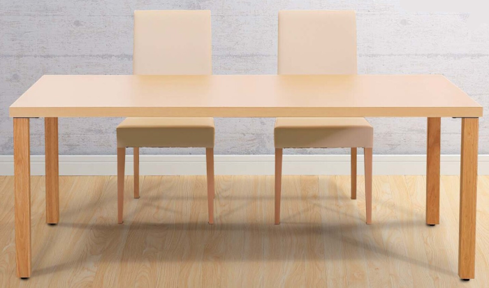 木製テーブル 4本脚 H700 組立式